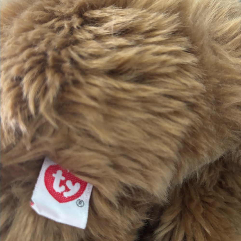 Vintage 1995 Classic TY Plush Brown Teddy Bear Nutmeg - Picture 9 of 10